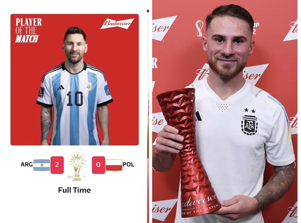 Messi nhường danh hiệu Cầu thủ xuất sắc nhất trận cho đàn em